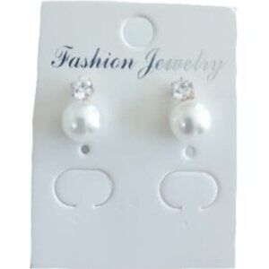 Pearl on gold Stud Earrings​